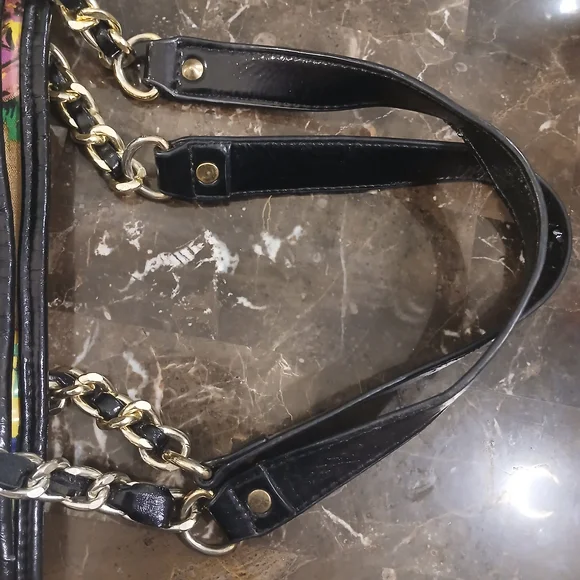 Betsey Johnson Floral Tote Bag - Gold and Multicolor - Picture 15 of 16